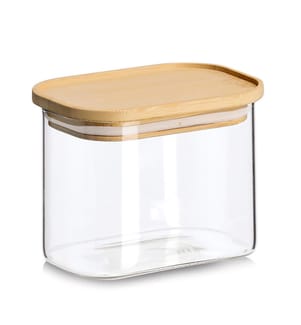 Vorratsglas mit Bambusdeckel, 600 ml