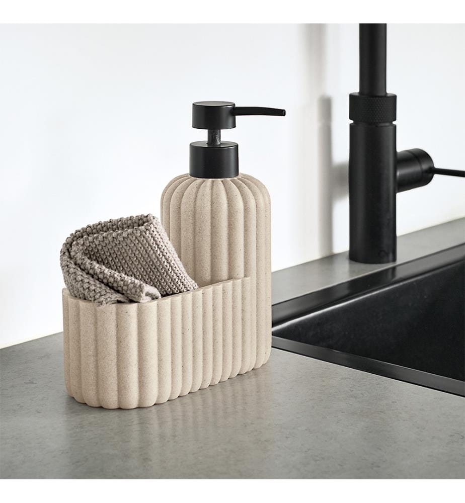 Spülbecken-Organizer, Polyresin, beige