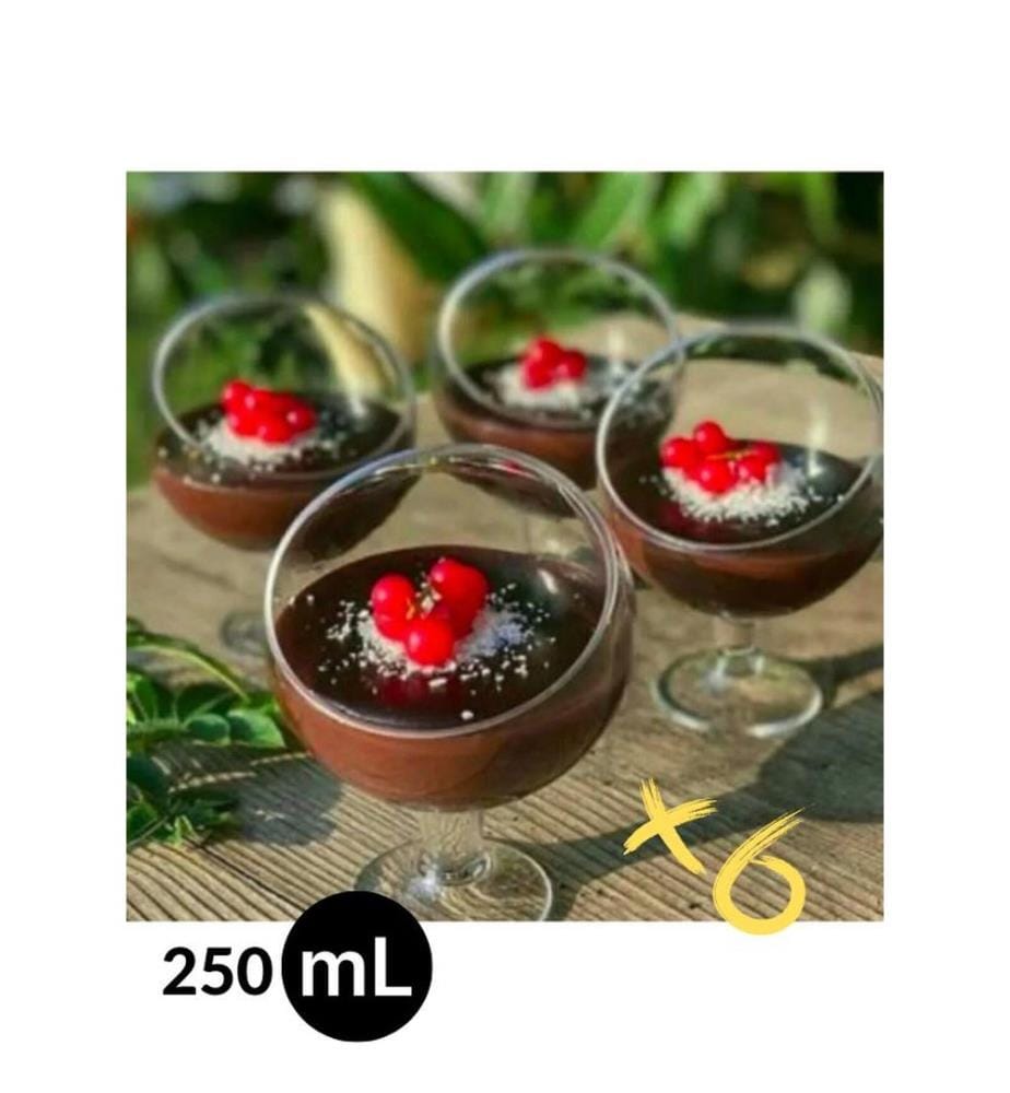 Set di 6 cucchiai da gelato in vetro - Trasparente