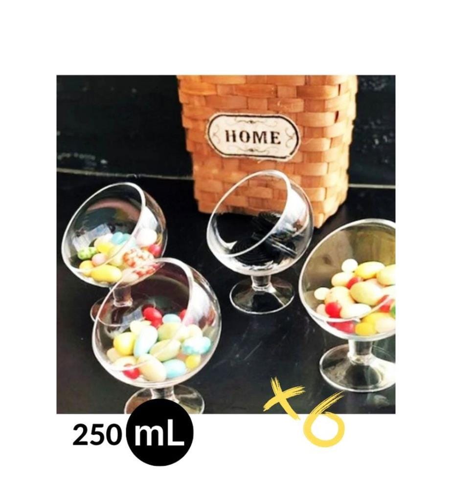 Set di 6 cucchiai da gelato in vetro - Trasparente