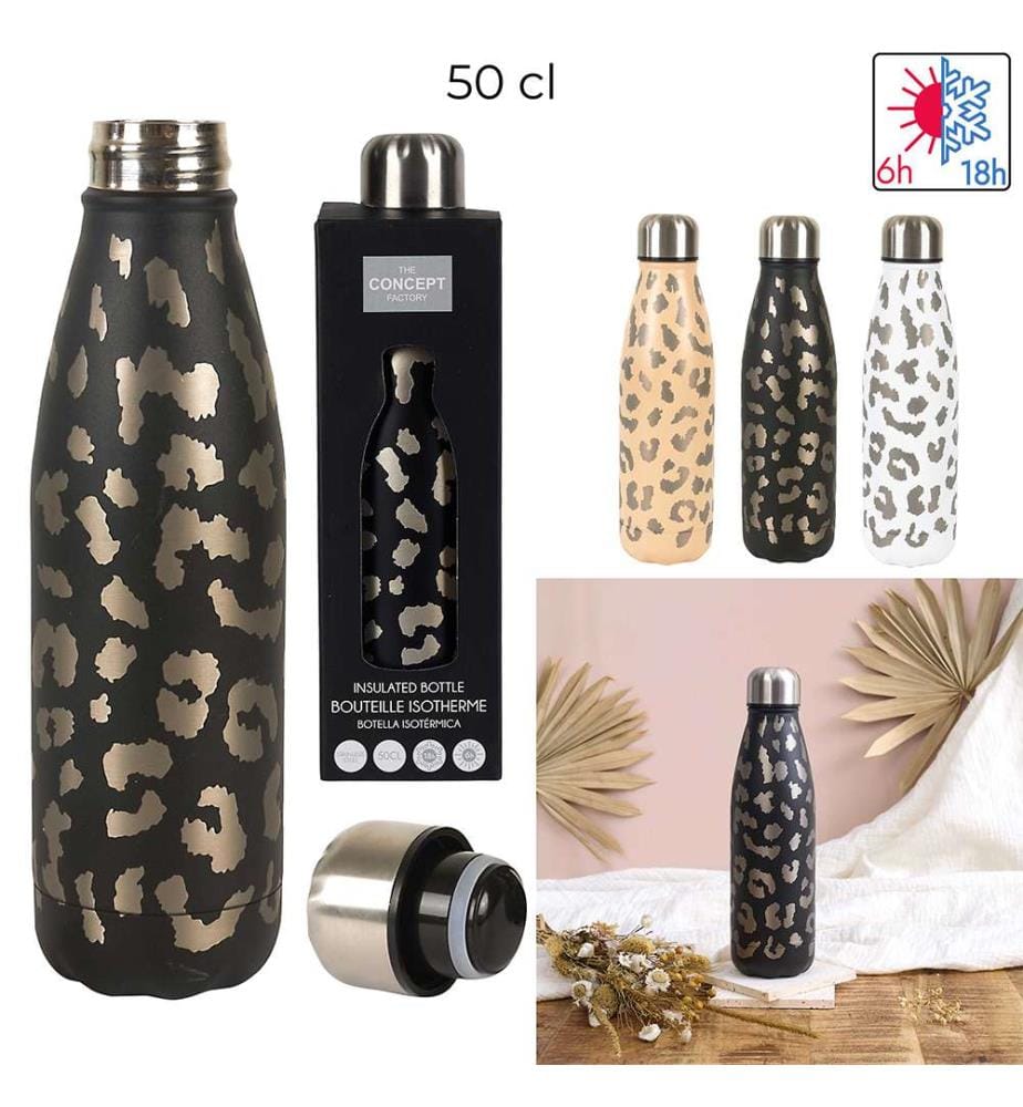 Isothermische Flasche Leopard 50 cl - Mehrfarbig