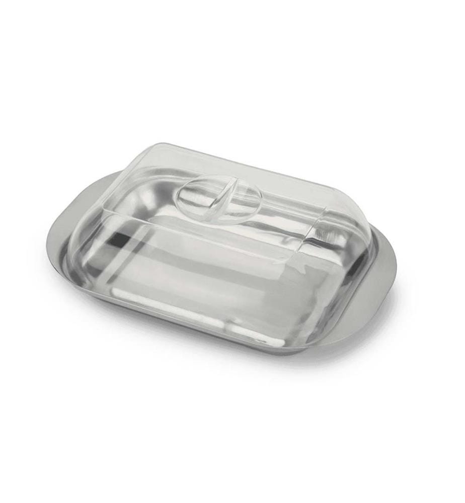 Butterdose aus Edelstahl mit Deckel