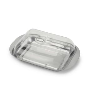 Butterdose aus Edelstahl mit Deckel