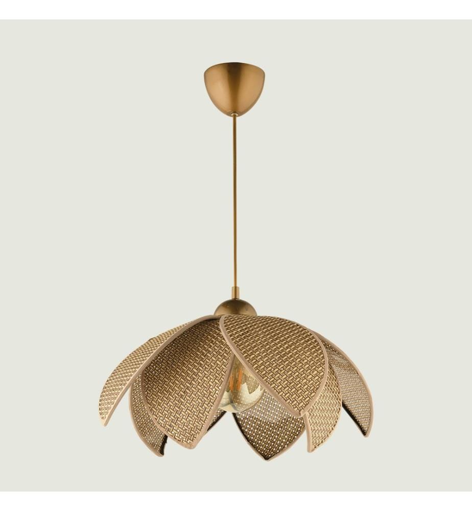 Lampadario a sospensione in vimini - Naturale