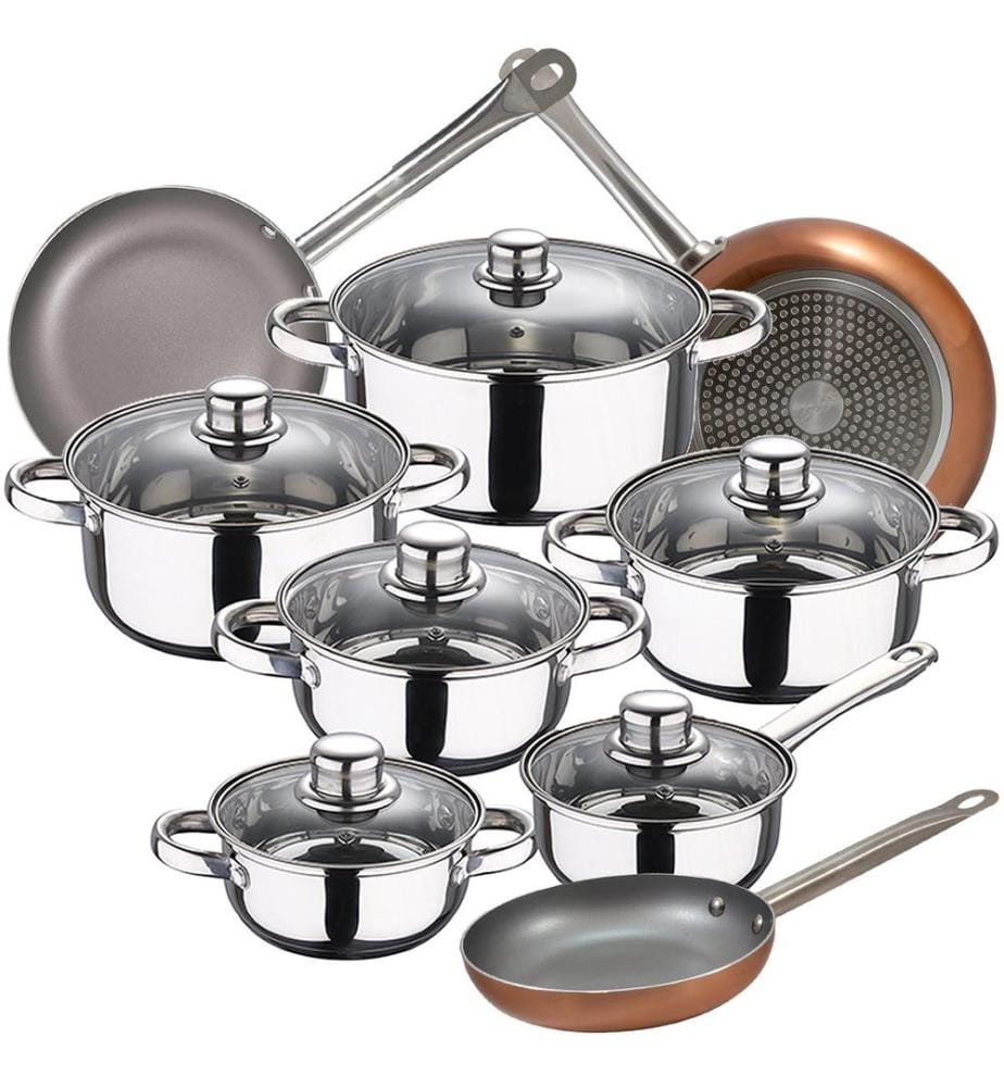 Ensemble de 12 pièces Cassel Optimum Plus - Chrome et cuivre