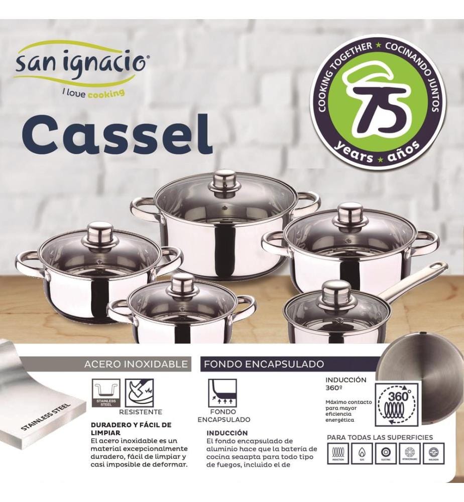 Ensemble de 12 pièces Cassel Optimum Plus - Chrome et cuivre