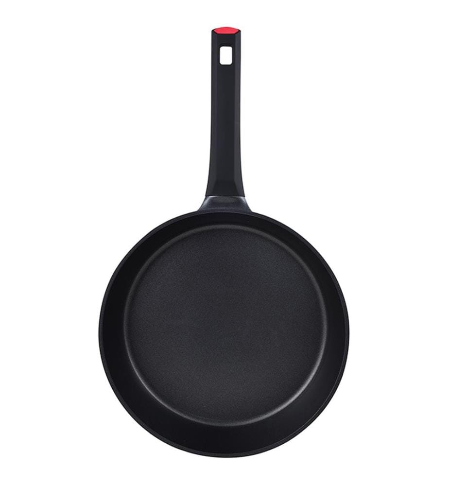 6-teiliges Set aus Pfanne, Wok und Grillpfanne - Schwarz