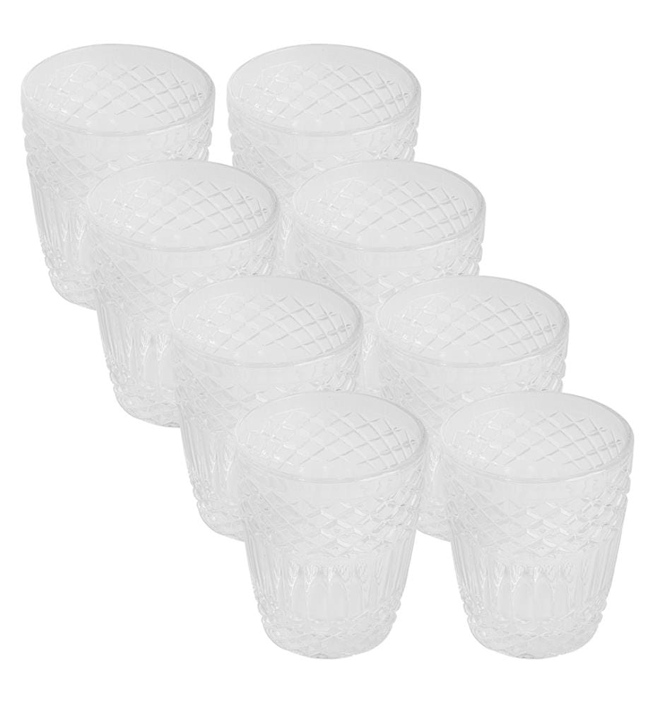 San Ignacio - Lot de 8 verres en verre transparent de 260 ml