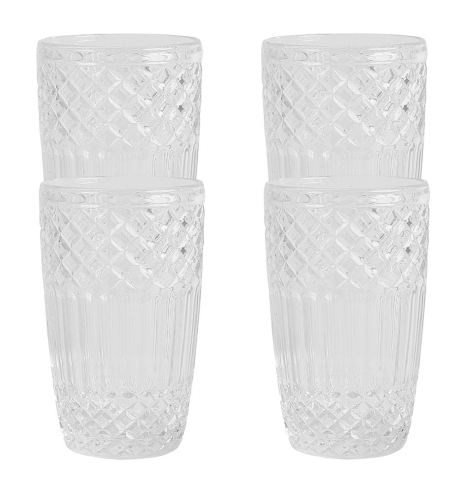San Ignacio - Lot de 4 verres en verre transparent de 430 ml