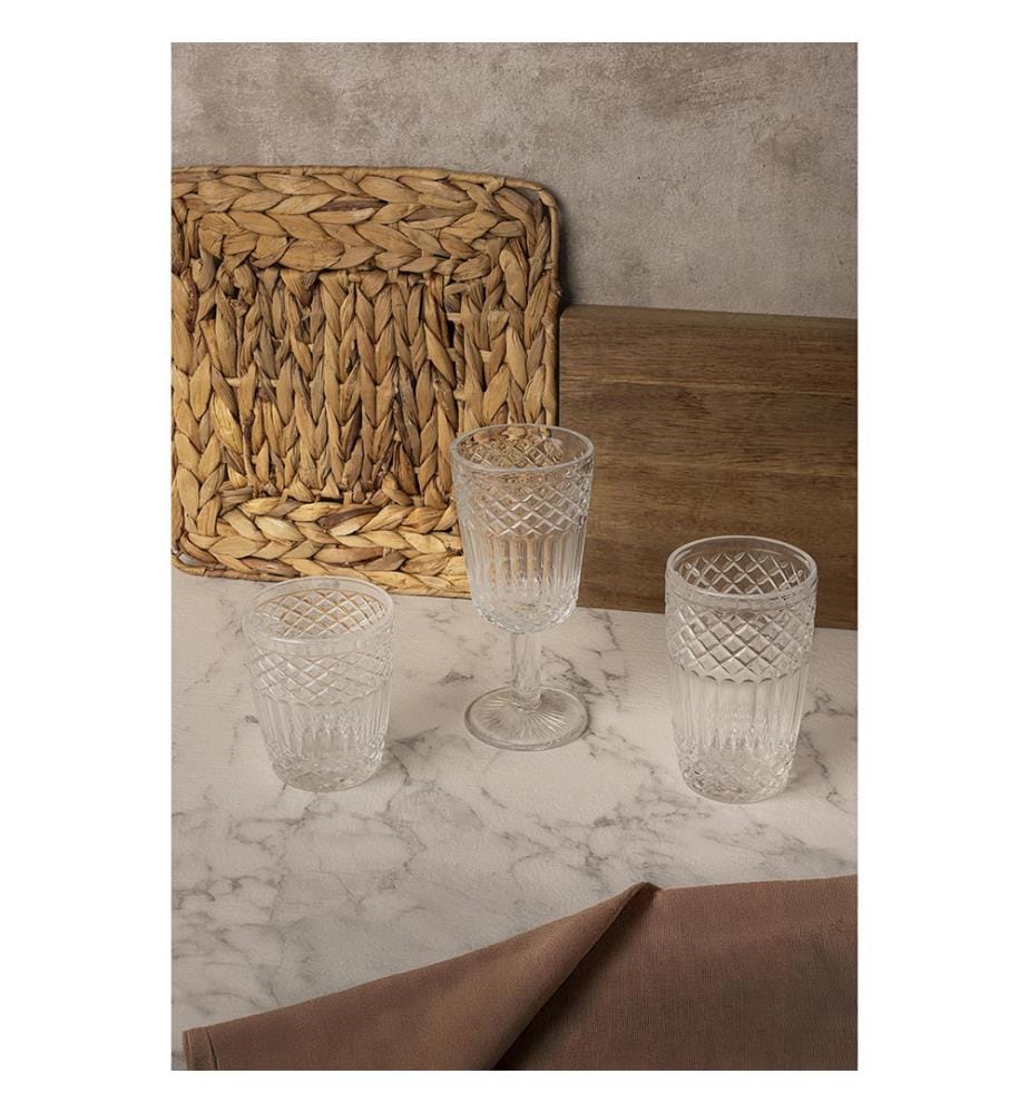 San Ignacio - Lot de 4 verres en verre transparent de 430 ml