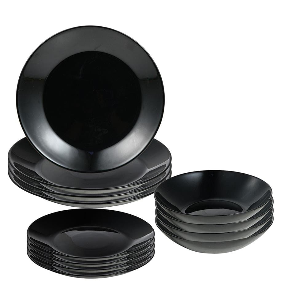 Service de table noir 12 pièces San Ignacio