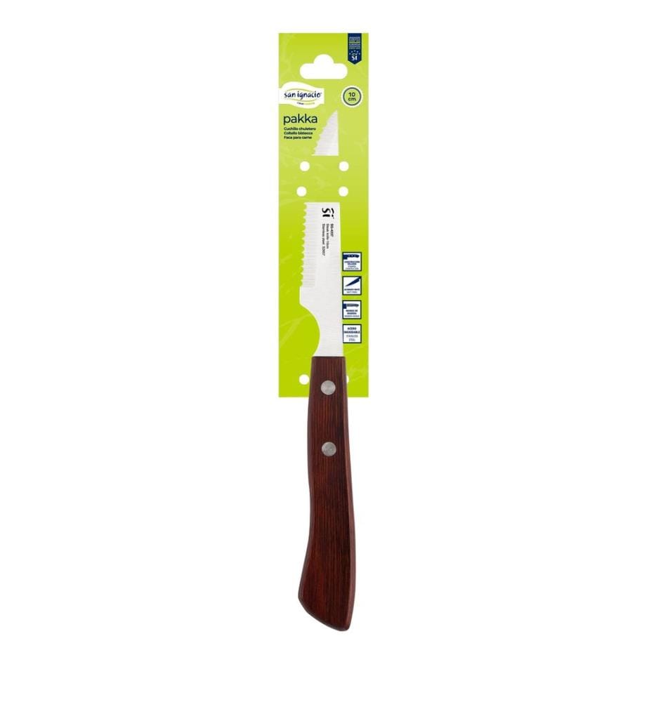 Coltello da bistecca in acciaio inossidabile da 10 cm Pakka San Ignacio","detected_source_language":"FR