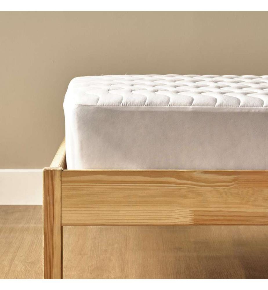 Quilted Waterproof Mattress Protector - White