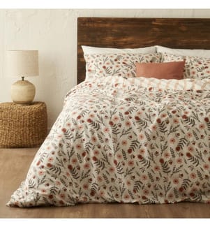 Double Duvet Cover - Terracotta