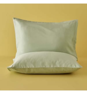 Set of 2 Standard Pillowcases - Misty Green