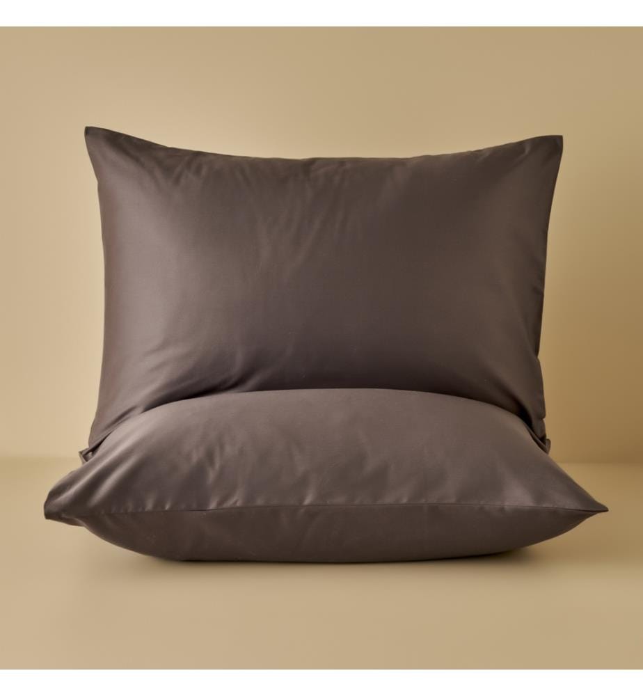 Set di 2 federe 50x70 cm - Marrone