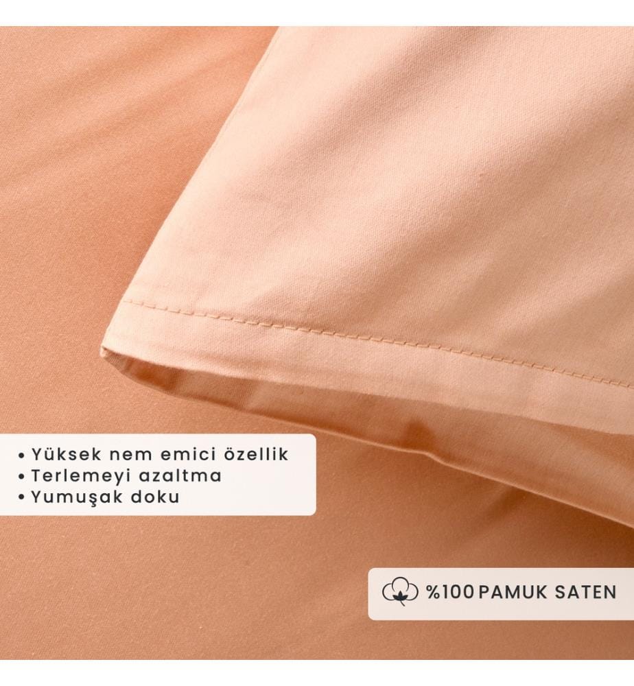 Set of 2 pillowcases, 50x70 cm - Salmon
