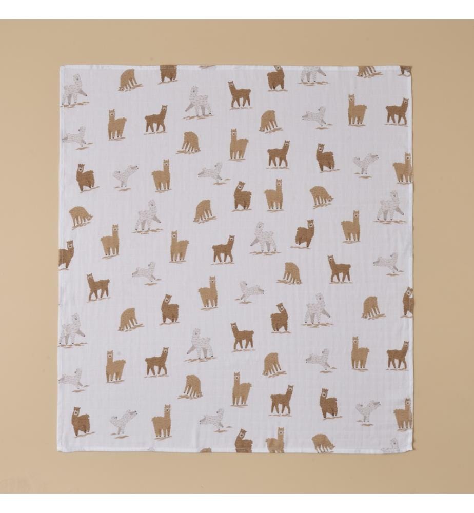 Set of 2 muslin blankets - Beige