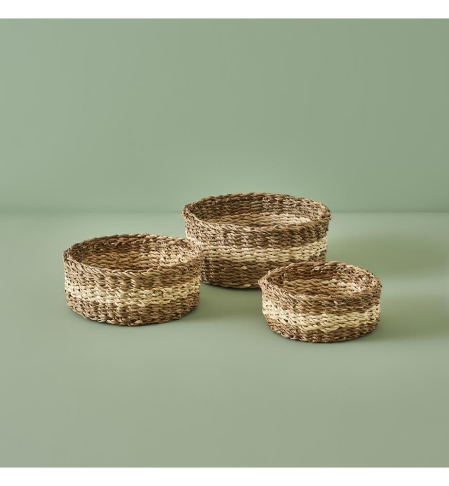 Round Wicker Basket - Natural