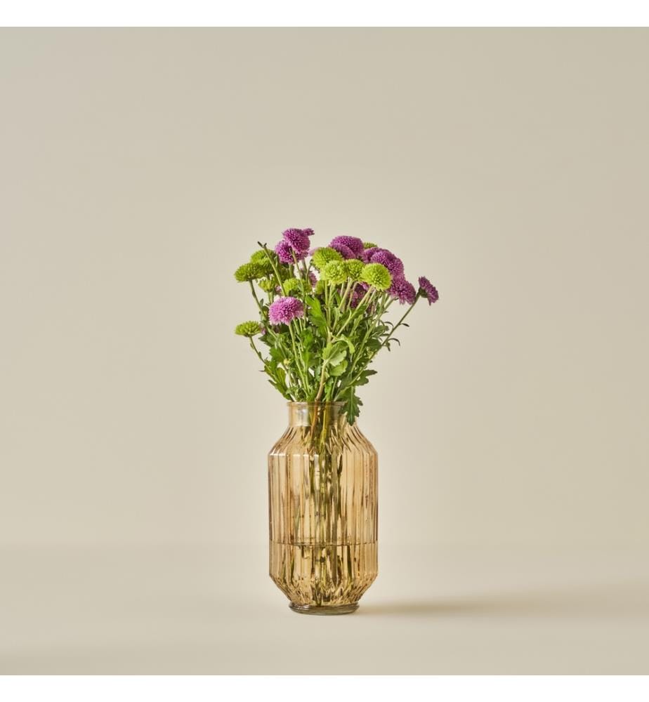 Vase, 12x23 cm - Amber