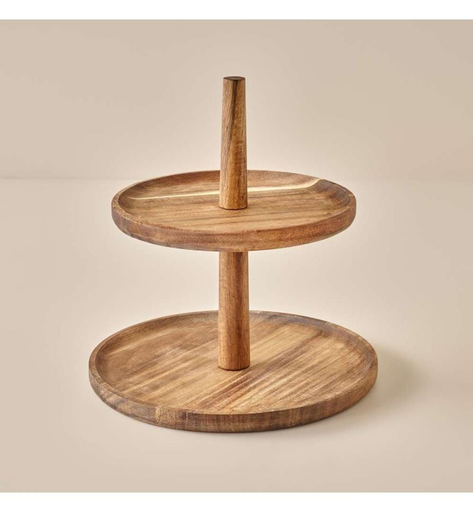 2-Tier Cookie Jar - Natural