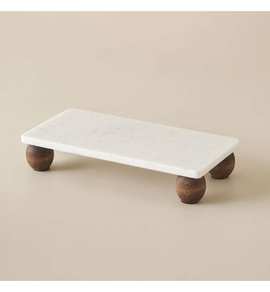 Rectangular Marble Display Stand - Natural