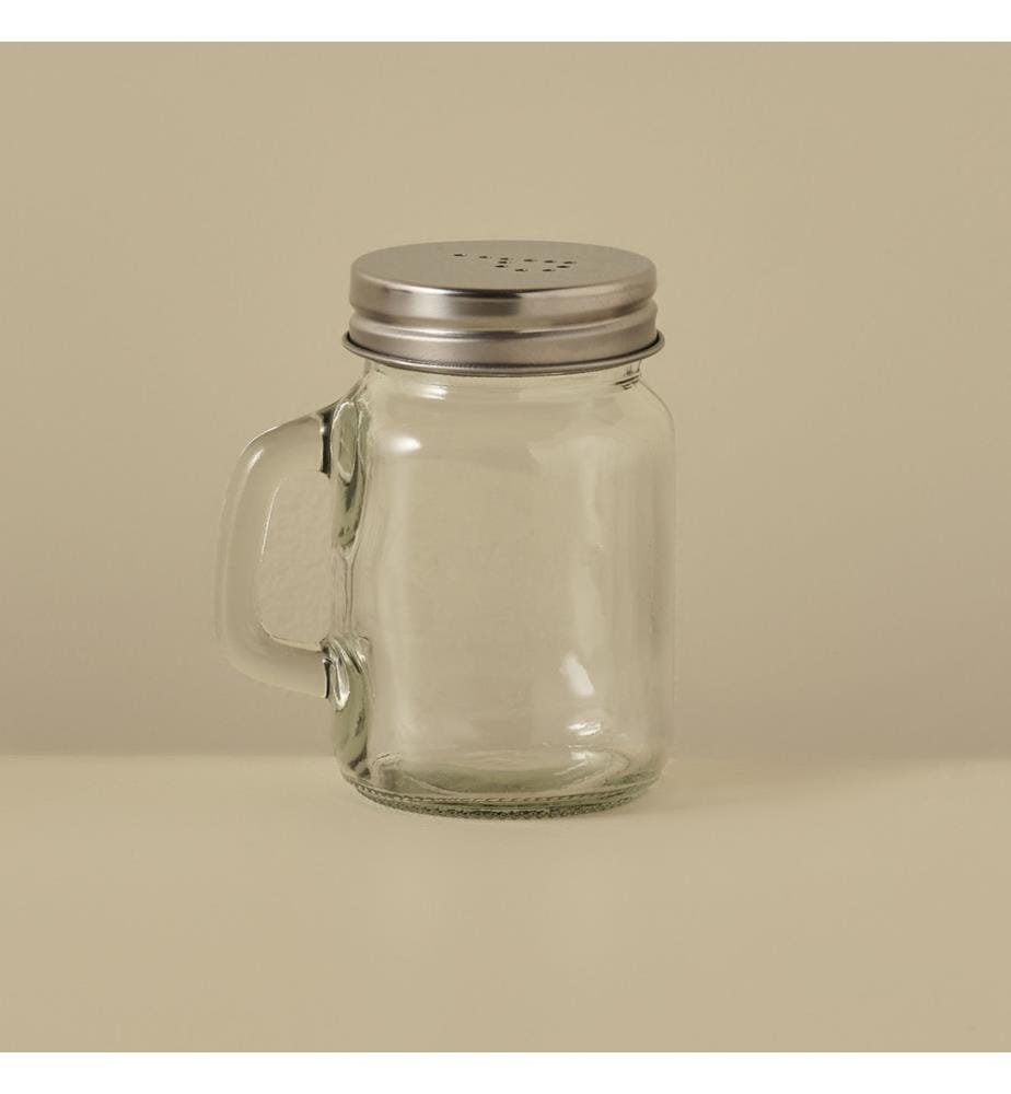 Salt and Pepper Shakers, 7 x 5.4 x 8.5 cm - Natural