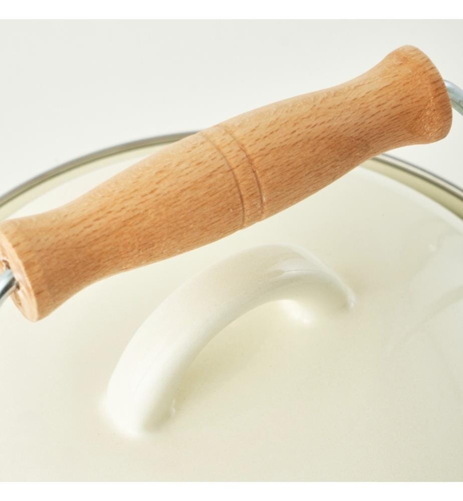 Emaillierter Eimer, 2 l – Cremefarben
