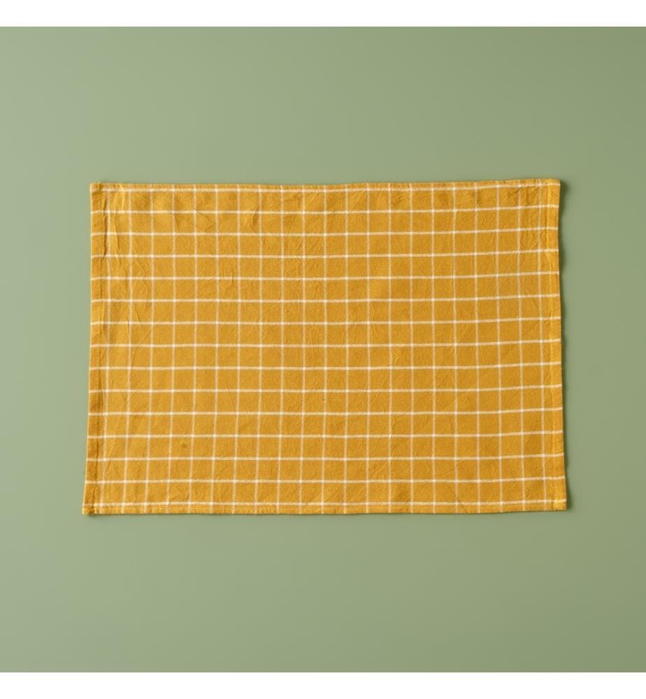 3er-Set Geschirrtücher, 45 x 65 cm – Senfgelb