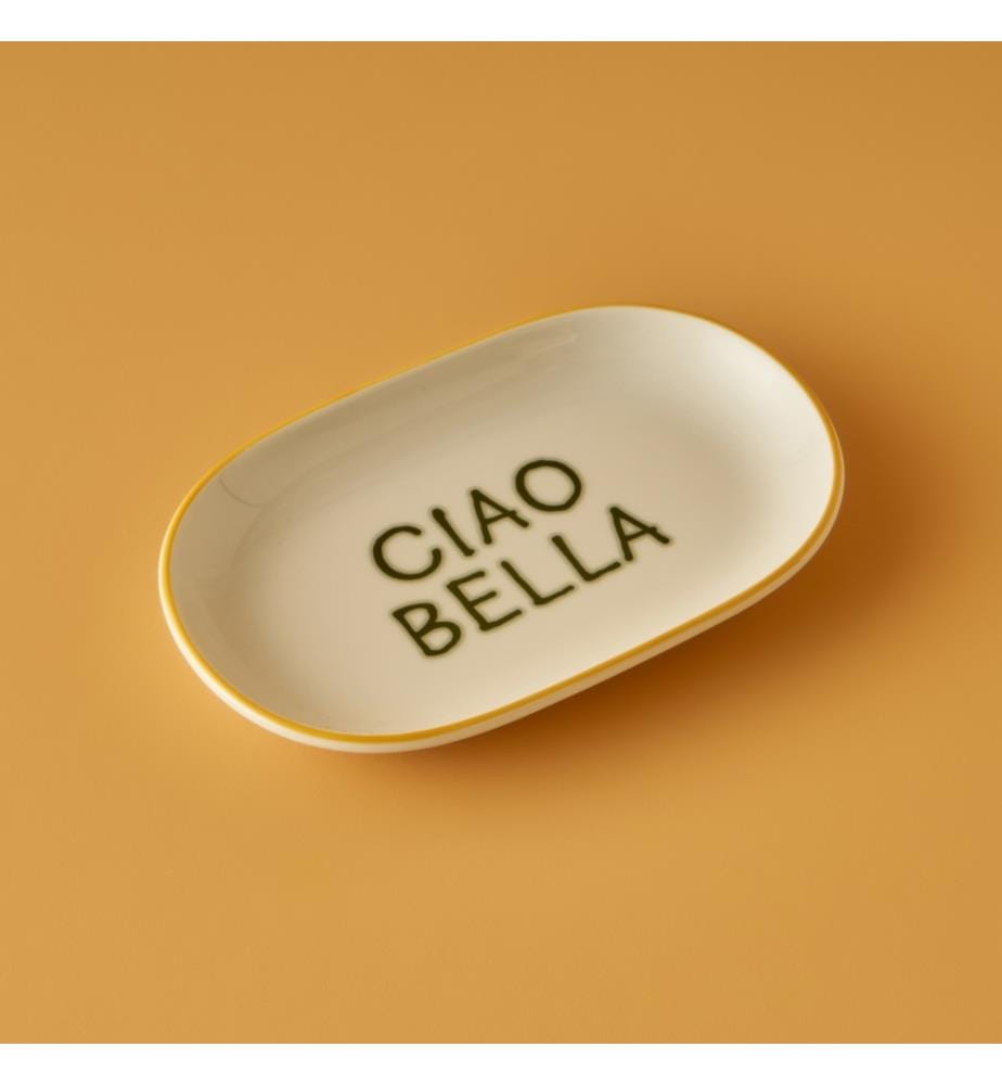 Oval Serving Plate - Yellow