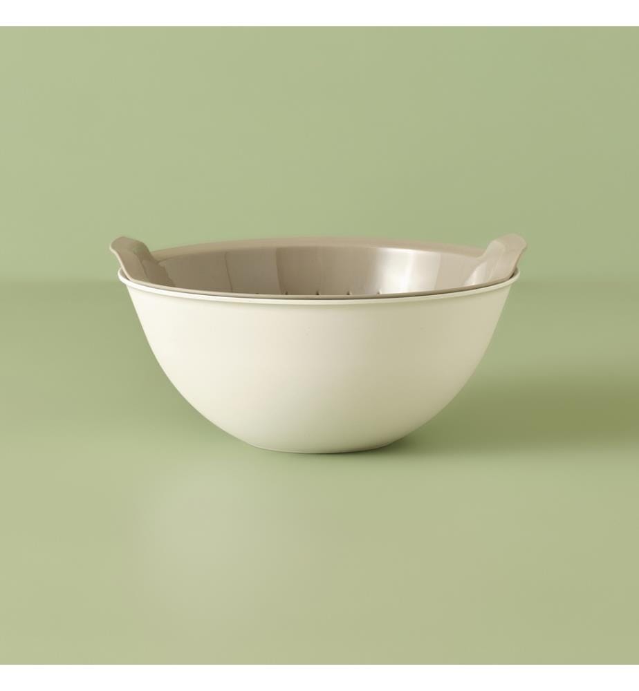Colander with Bowl - Beige