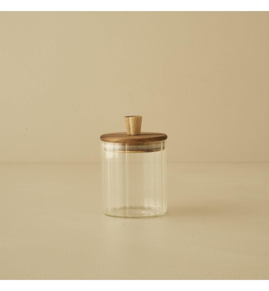 Jar with Wooden Lid - Natural