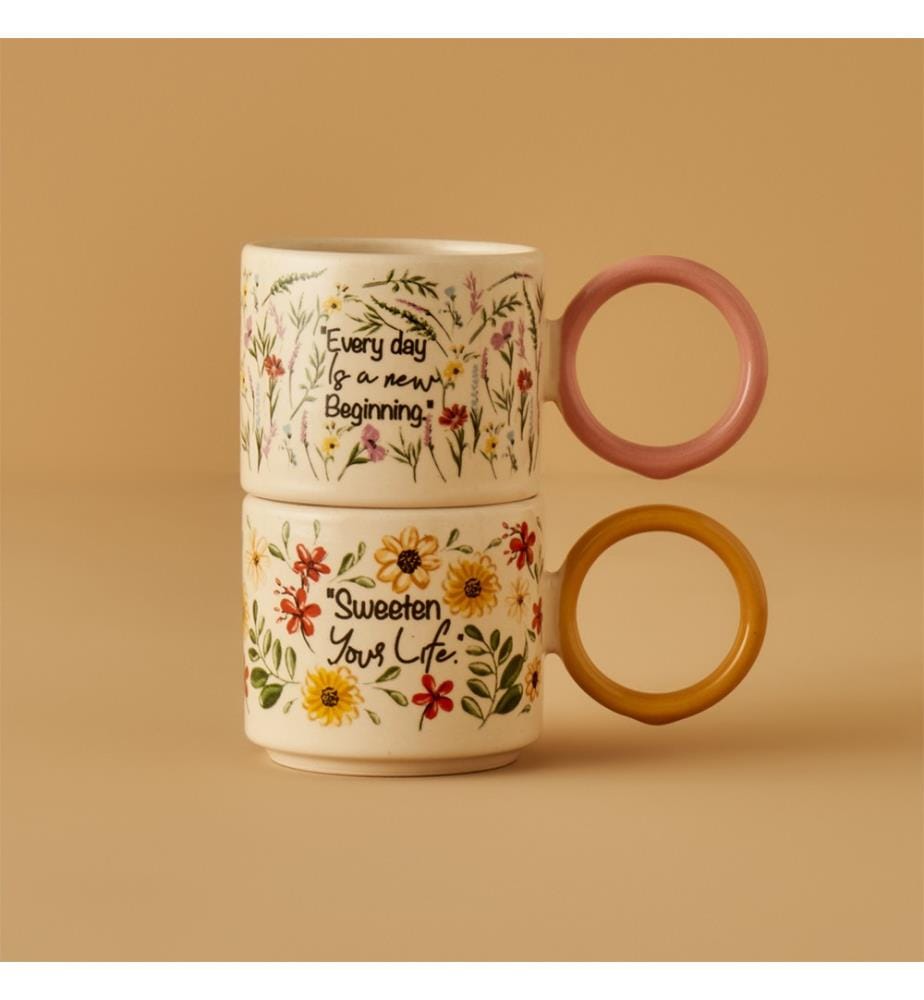 Set of 2 mugs - Multicolor