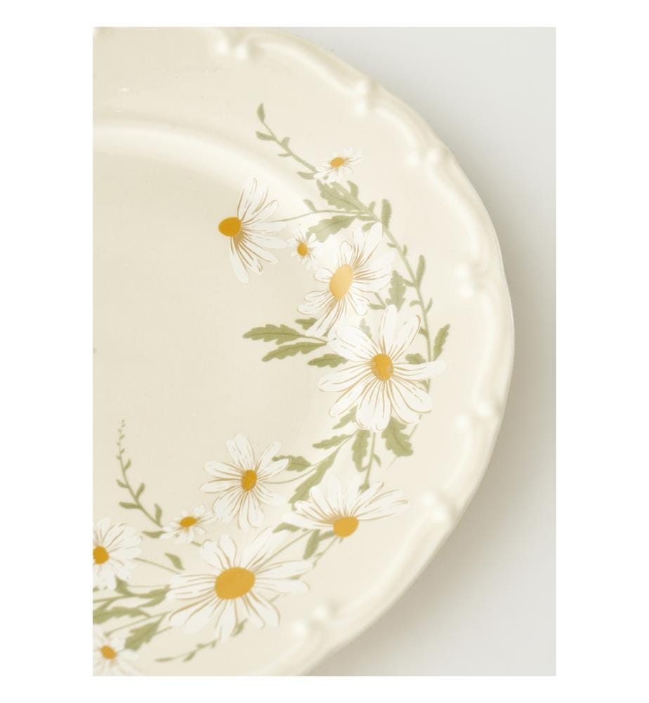 Set of 6 cake plates - Cream