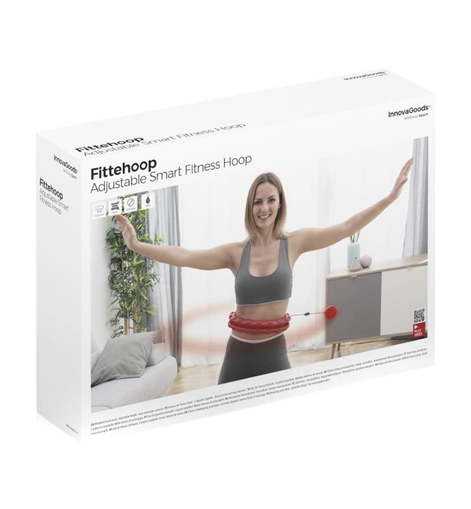 Cerchio da fitness intelligente regolabile - Rosso