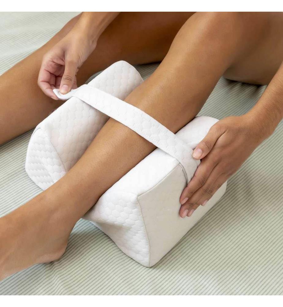 Leg Pillow with Strap - White