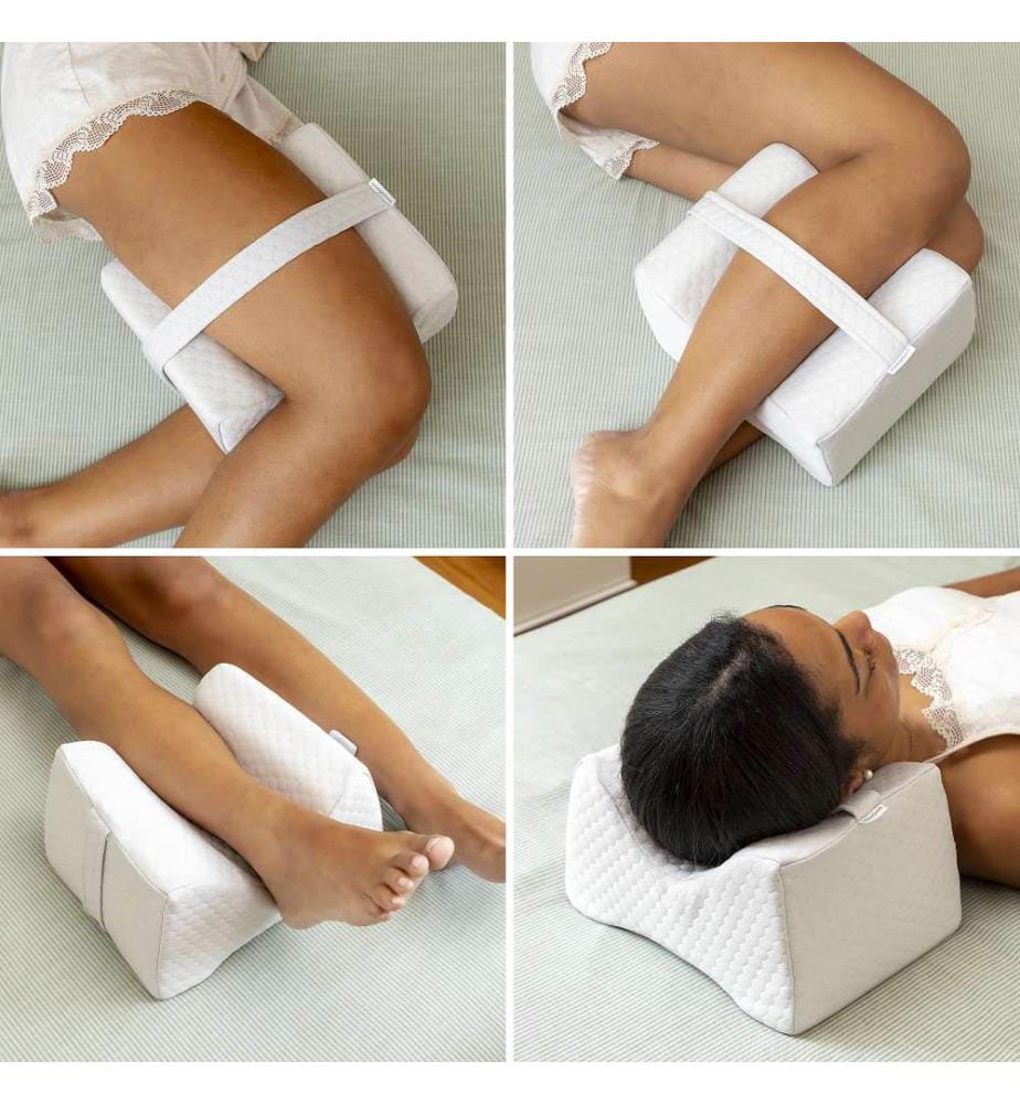 Leg Pillow with Strap - White