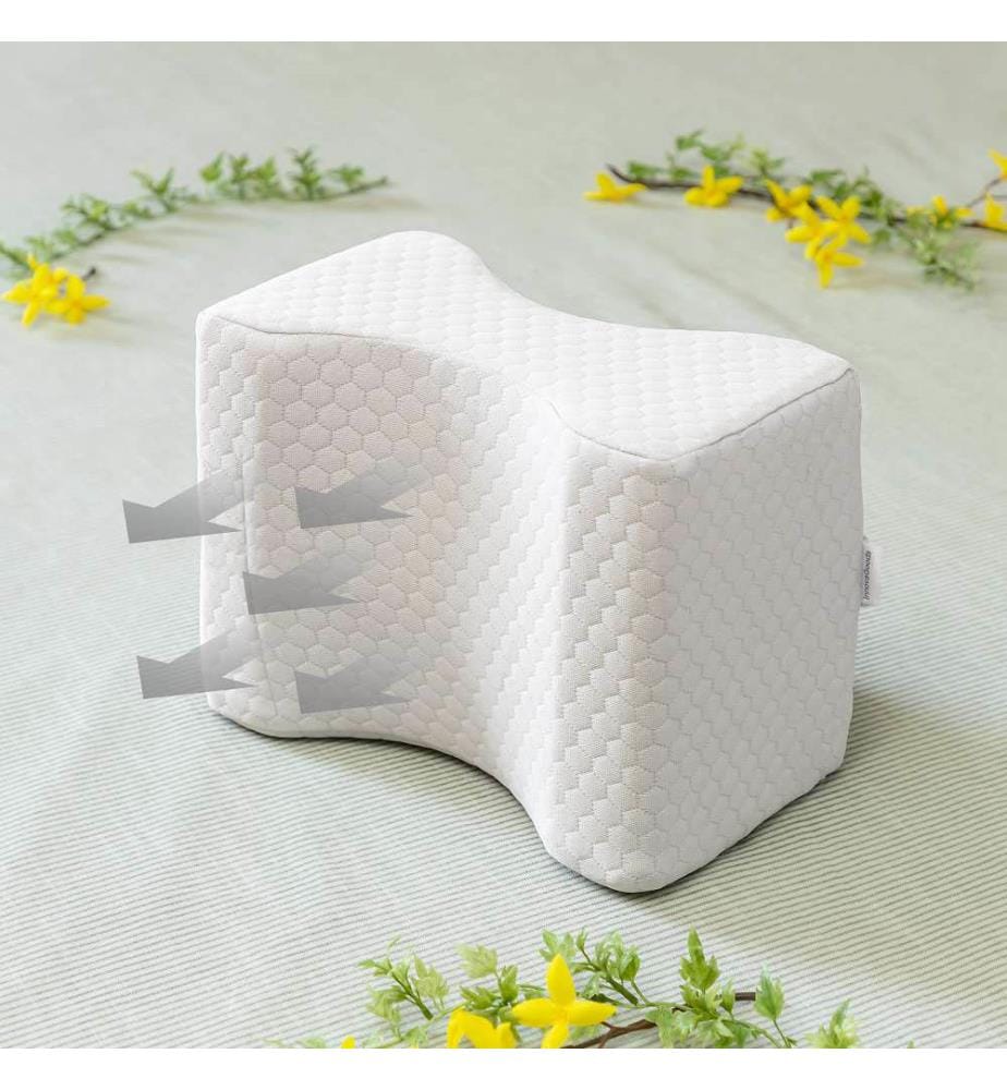 Leg Pillow with Strap - White