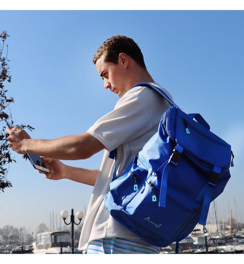 Sac à dos étanche pour ordinateur portable - Bleu marine