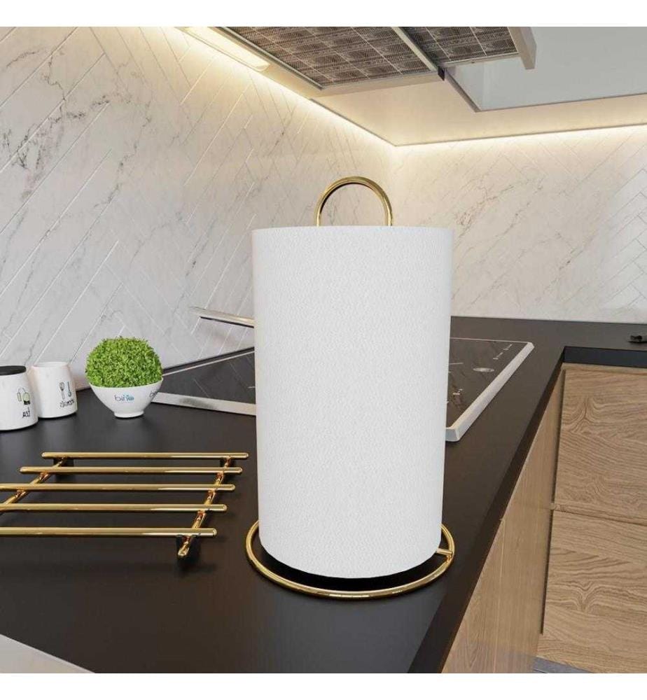 Metal Towel Rack - Gold