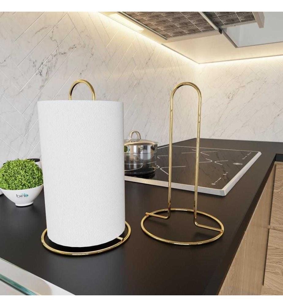 Metal Towel Rack - Gold