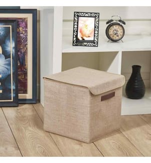 Set of 3 Storage Boxes - Beige