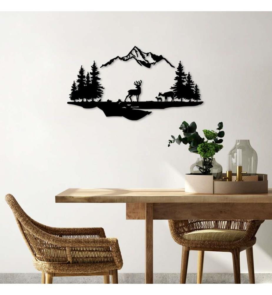 Metal Wall Decoration - Black