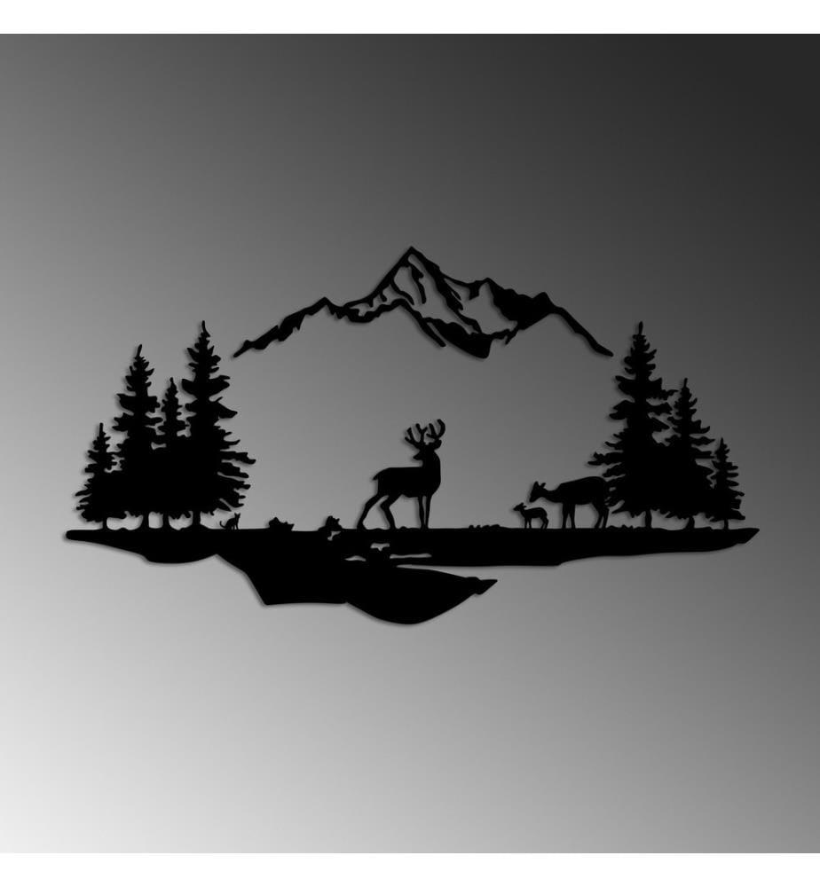 Metal Wall Decoration - Black