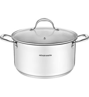 Topf 32 cm mit Deckel – Edelstahl