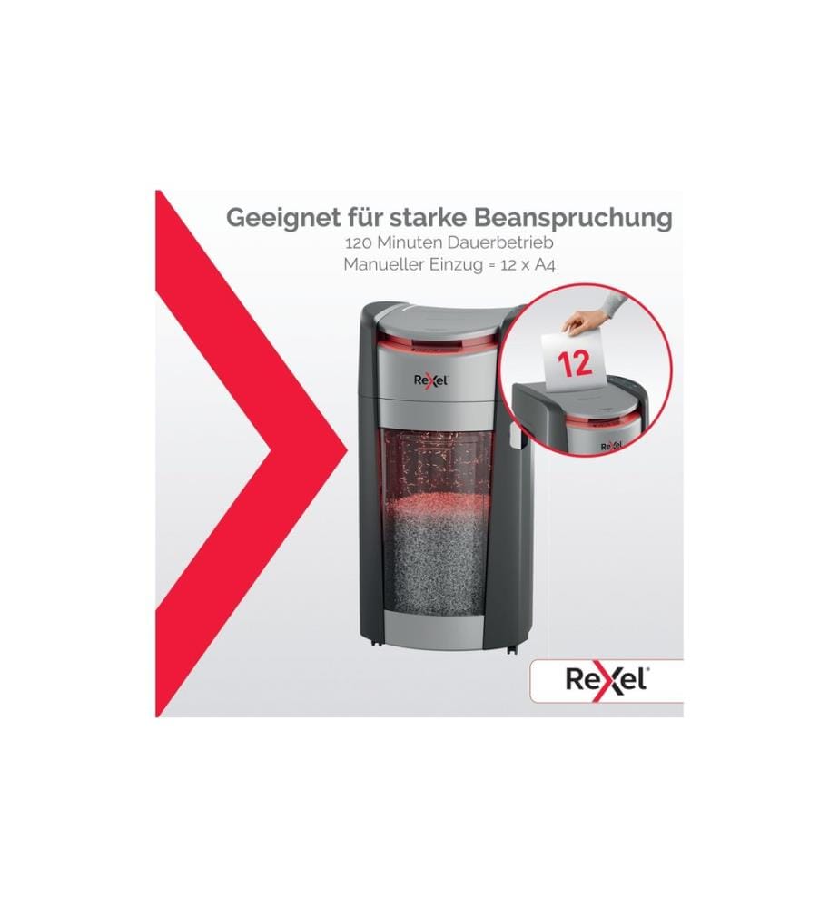 Rexel ShredMax Autofeed+ 600X Aktenvernichter, P-4, 600 Blatt