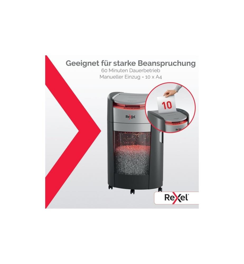 Rexel ShredMax Autofeed+ 300X Aktenvernichter, P-4, 300 Blatt