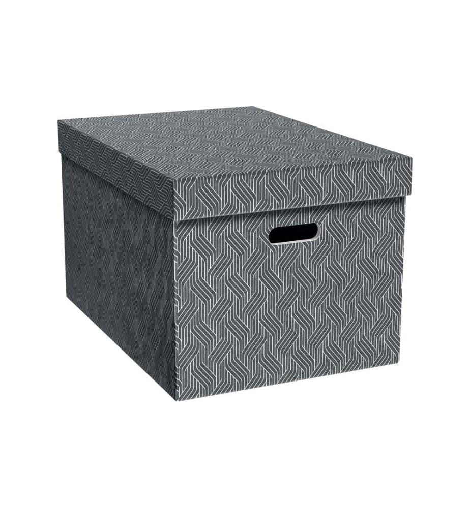 VON Aufbewahrungsbox Gross, 3 Stück, Grau