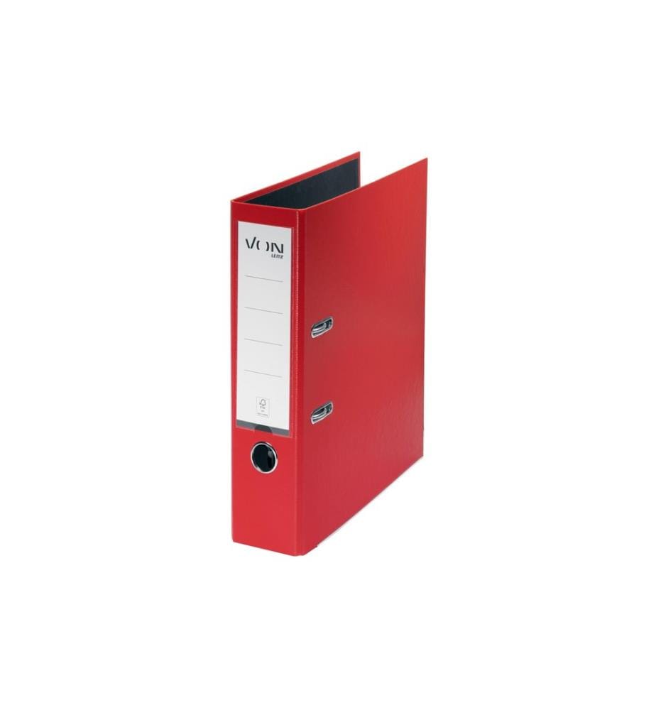 VON Ordner Ordner PP breit mit PP/Papier, 8 cm, Rot