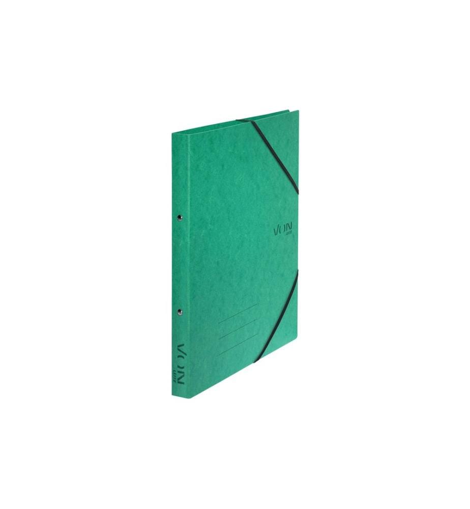 VON Ringbuch mit elastischen Eckbändern, 2.5 cm, Grün